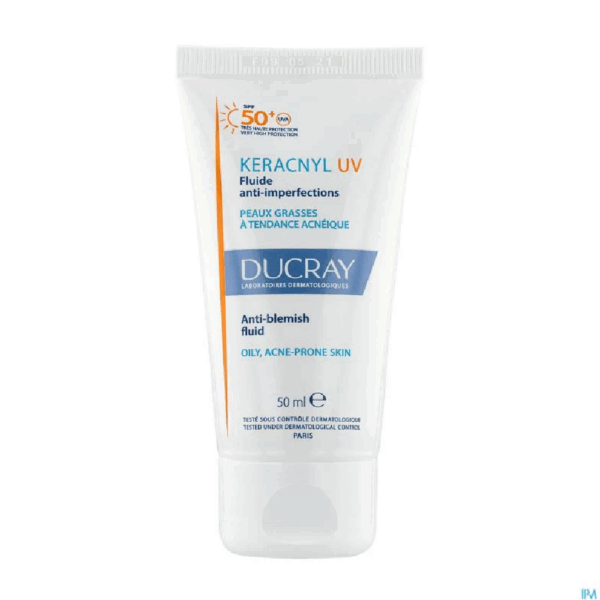 Ducray Keracnyl Sunscreen Anti-blemish Fluid Spf 50+