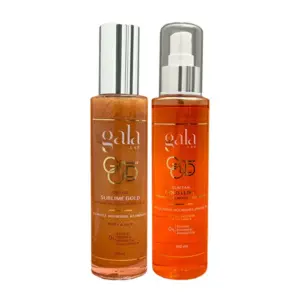 Glittery Dry Oil Sublime Gold + Sun Tan Gold Elixir