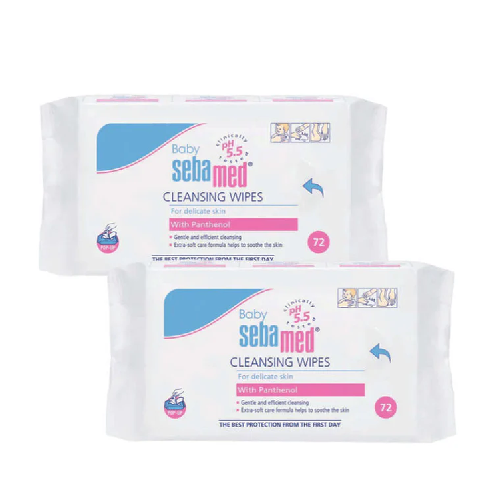 Sebamed Baby Wet Wipes 2x72 - Duo Pack
