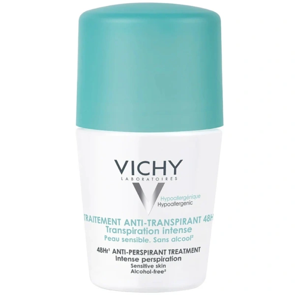 Vichy Deodorant Dermo-Tolerance Roll On 48hr Intensive Green 50 ml
