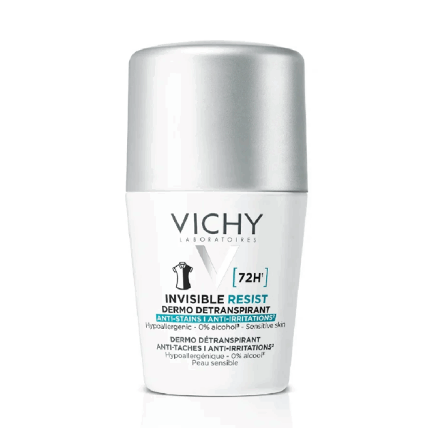 Vichy Deodorant Invisible Resist Dermo Detranspirant Deodorant for Women 50 ml