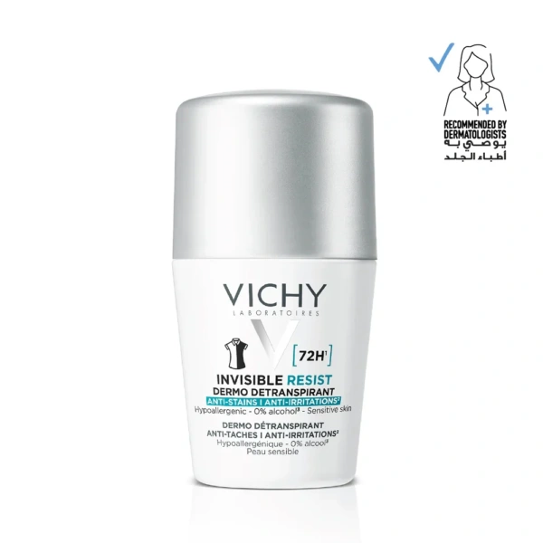 Vichy Deodorant Invisible Resist Dermo Detranspirant Deodorant for Women 50 ml
